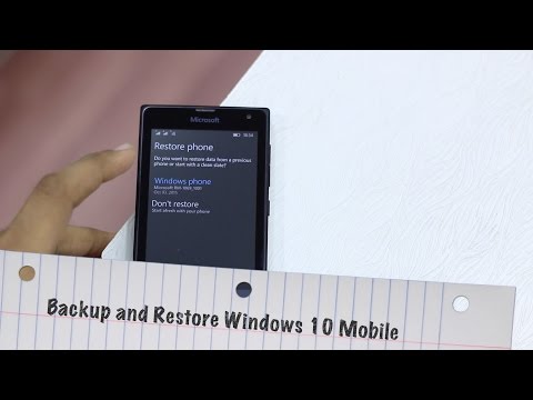 How to Backup & Restore Windows 10 Mobile