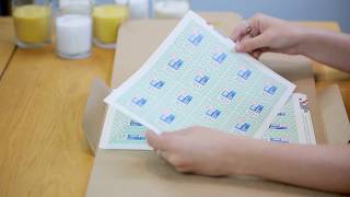 Avery WePrint   Antique White Laid Labels