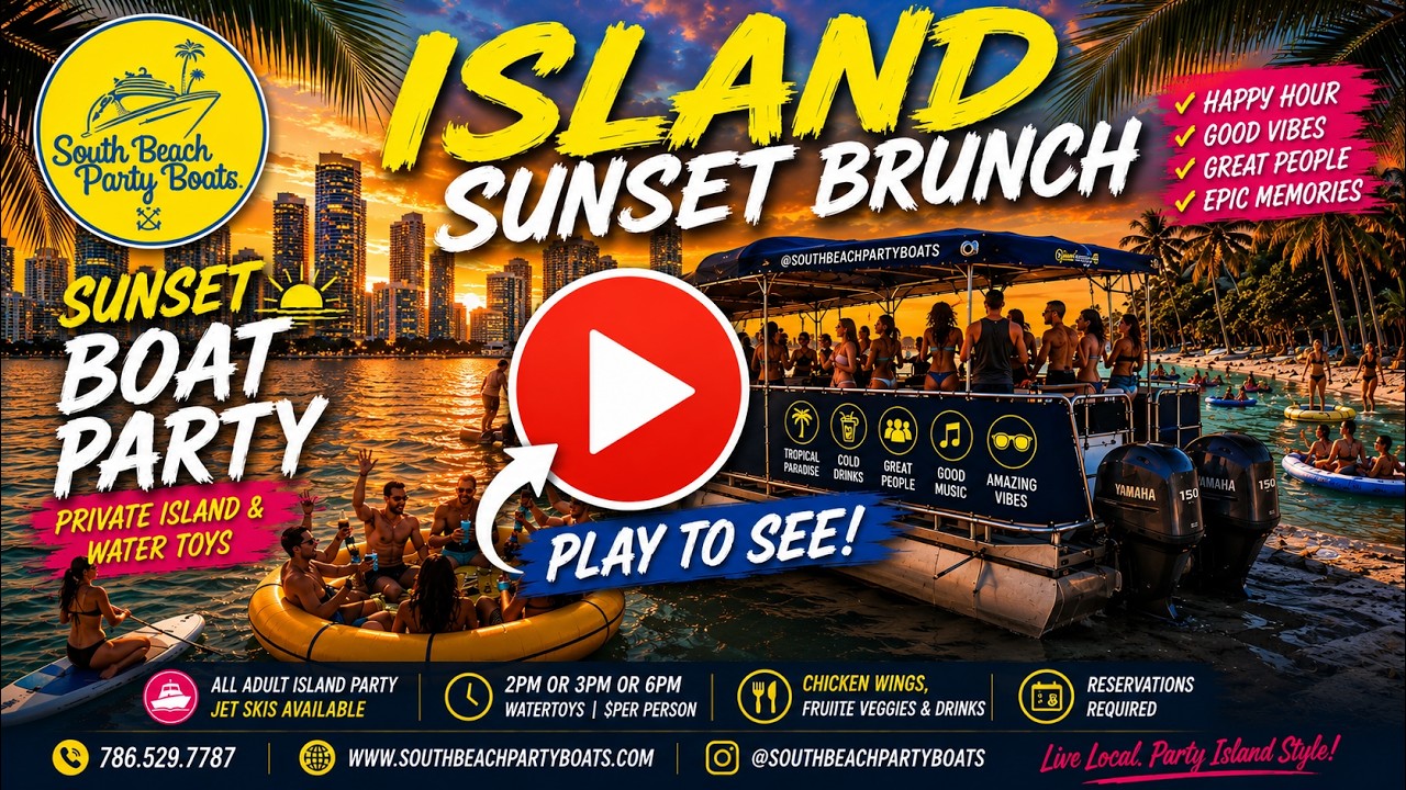 Spring Break in Miami Party Boat Charter - YouTube