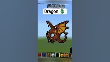 Dragon 🐉 pixel art 😱#shorts | Minecraft