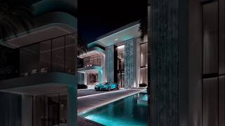Miami Nights-Redefined — A Villa of Light-Glass and Power..💥#eleganthomes #architecutre #gardendecor