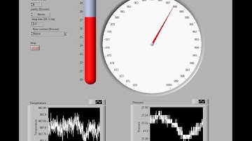 Labview temperature and pressure reading