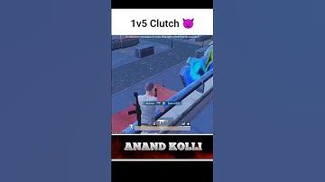 ANAND KOLLI GOD LEVEL 1V5 CLUTCH 😱! HACKER OR WOTT 😱! #anandkolligaming #shorts