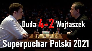 SZACHY 396 Duda 4-2 Wojtaszek Superpuchar Polski Bydgoszcz 2021 w szachach analiza Partia Angielska
