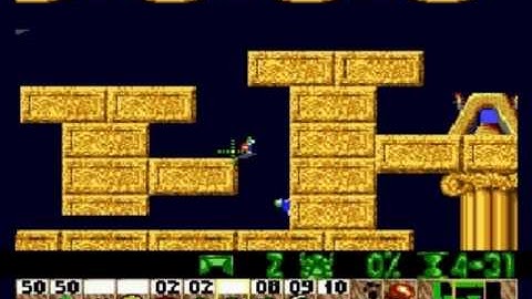 Lemmings Genesis/Mega Drive Walkthrough: Mayhem Level 13