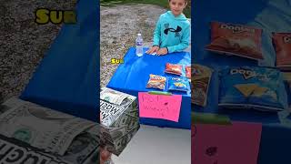 Blessing some young kids selling lemonade   Support the young hustlers  Took forever to find one
