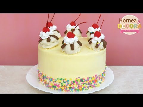PASTEL DE HELADO - BANANA SPLIT CAKE  110