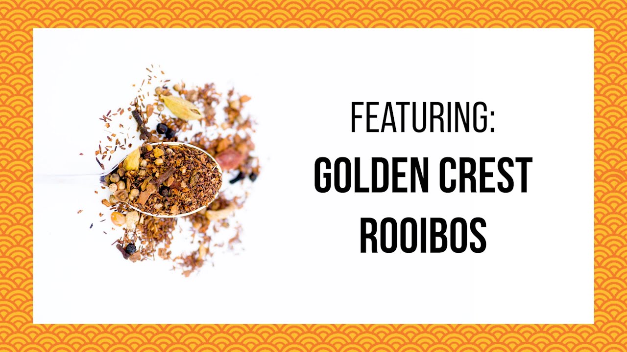 Steeping Herbal Tea: Golden Crest Rooibos