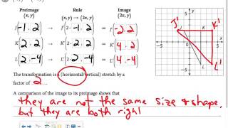 Lesson video for "representing and describing transformations," taught
by mrs. clouse at river ridge high school