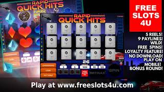 Free Rapid Quick Hits Slots game at Free Slots 4U screenshot 4