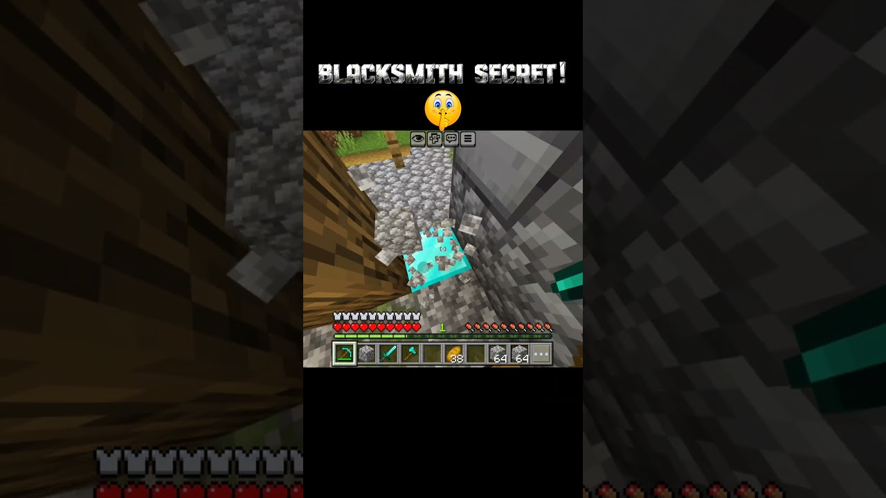 Minecraft blacksmith secret 🤫#minecraft #trending #shorts #ytshorts #like #subscribe