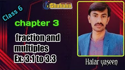 Chapter 3 Factors and Multiples/PST-JEST test Preparation Halar Yaseen/Shabana Nawaz Official