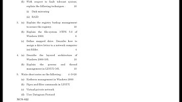 MCS - 022  June 2021 Question Paper