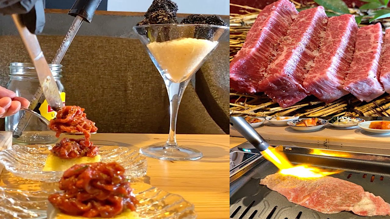 A5 Wagyu Kaiseki In Osaka 北新地 焼肉 菊地 大阪 Youtube