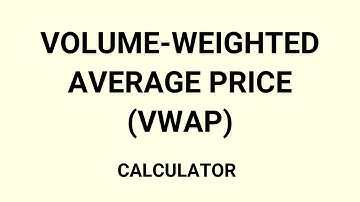 VWAP Calculator Plus Indicator Spreadsheet for Trading Stocks