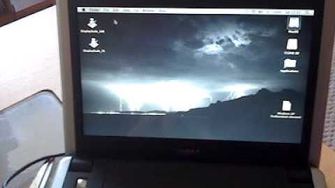 Dell Mini 9 running OSX running XP....