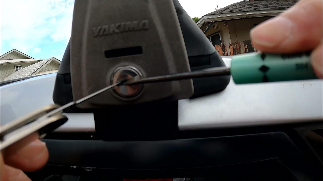 How to unlock an old Yakima vehicle roof rack without a key , how to remove the core YouTube