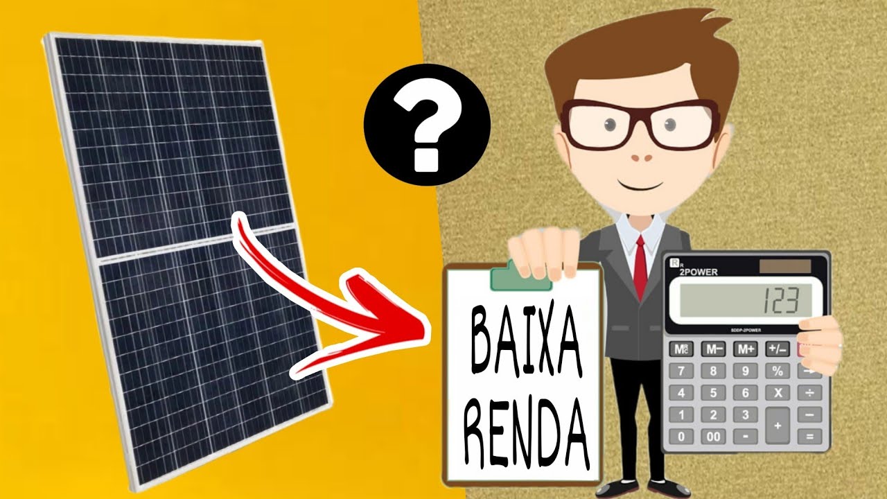 É Possível colocar ENERGIA SOLAR tendo BAIXA RENDA ? - YouTube