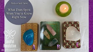 Pick a Card Tarot: What Does Spirit Want You to Know Right Now