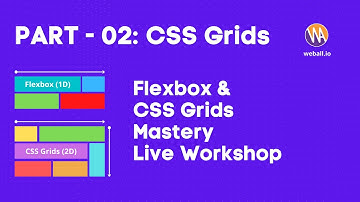 Flexbox & CSS Grids Mastery Live Workshop (PART 2 - CSS Grids)