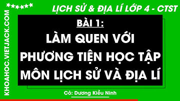 Lịch sử và Địa lí Lớp 4 Bài 1: Làm quen với phương tiện học tập môn Lịch sử - Chân trời sáng tạo