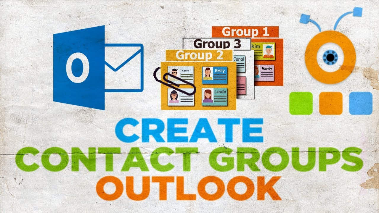 How To Create Contact Groups In Outlook YouTube