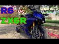 My first test ride of the Yamaha R6