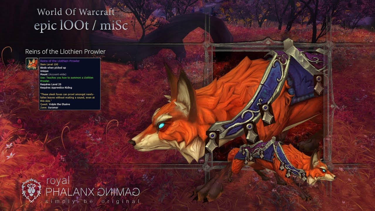 reins of the llothien prowler mount from torn invitation youtube