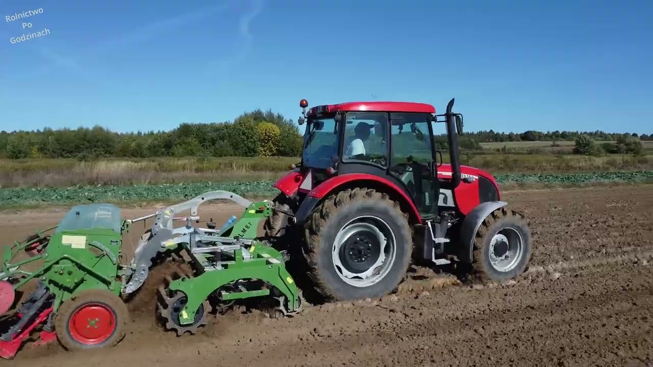 Siew pszenicy ozimej 2024 Zetor Proxima 85 Tolmet Polon 250 Hassia DKL250