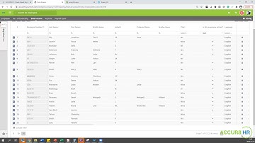 Performing Bulk Actions on Accur8HR