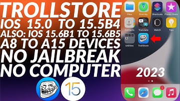 [iOS 15] Install TrollStore without Jailbreak/No PC | 15.0 - 15.5b4 & 15.6b1 - 15.6b5 for A8 to A15