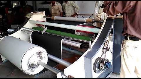 Foam tape rewinding machine