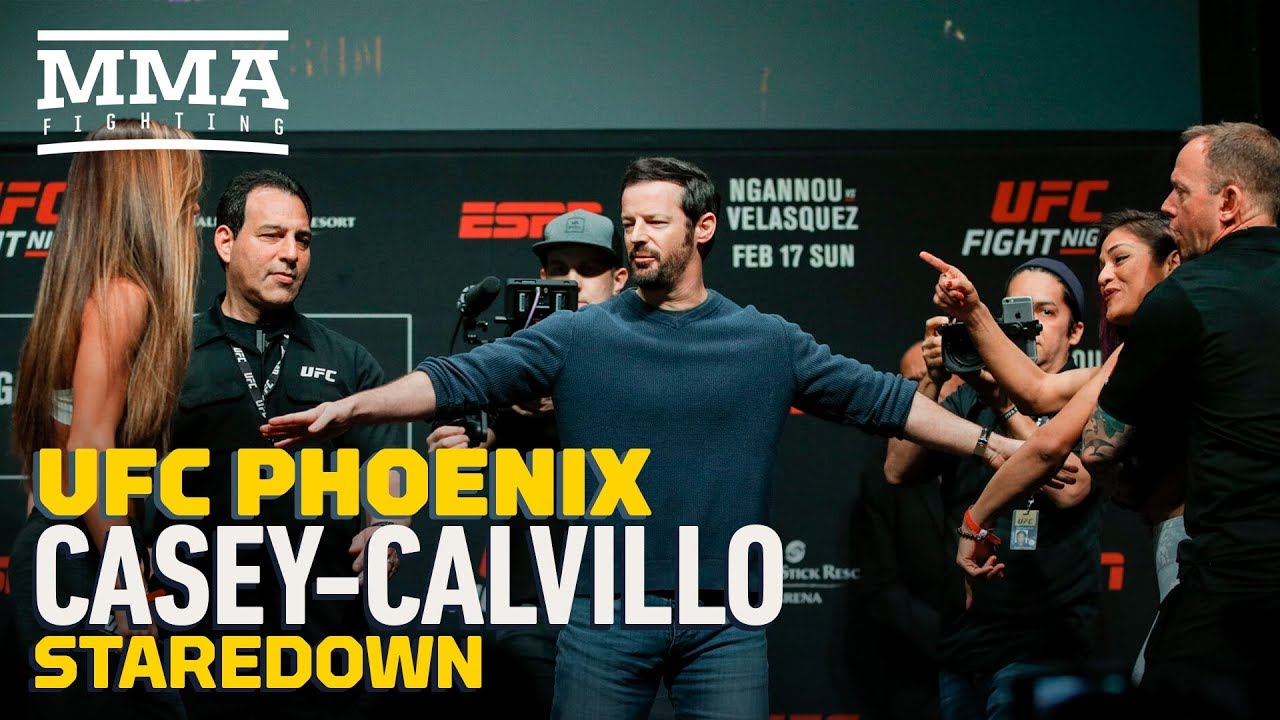 UFC Phoenix Weigh-Ins: Cortney Casey vs. Cynthia Calvillo Staredown - MMA Fighting