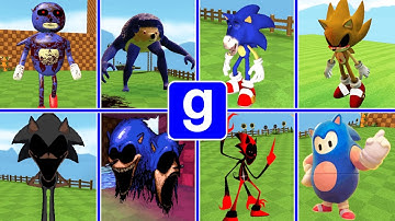 GMOD: All kinds of Sonic // All Sonic-Nextbots █ Garry