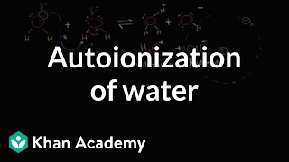 Autoionization Of Water