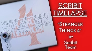 Scribit Timelapse | "Stranger Things 4" by Scribit Team