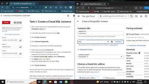 Cloud SQL for PostgreSQL: Qwik Start || Short trick