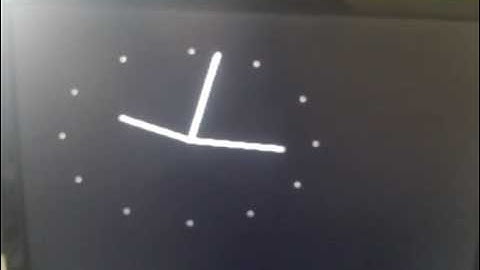 Pic24 clock with software generated tv output