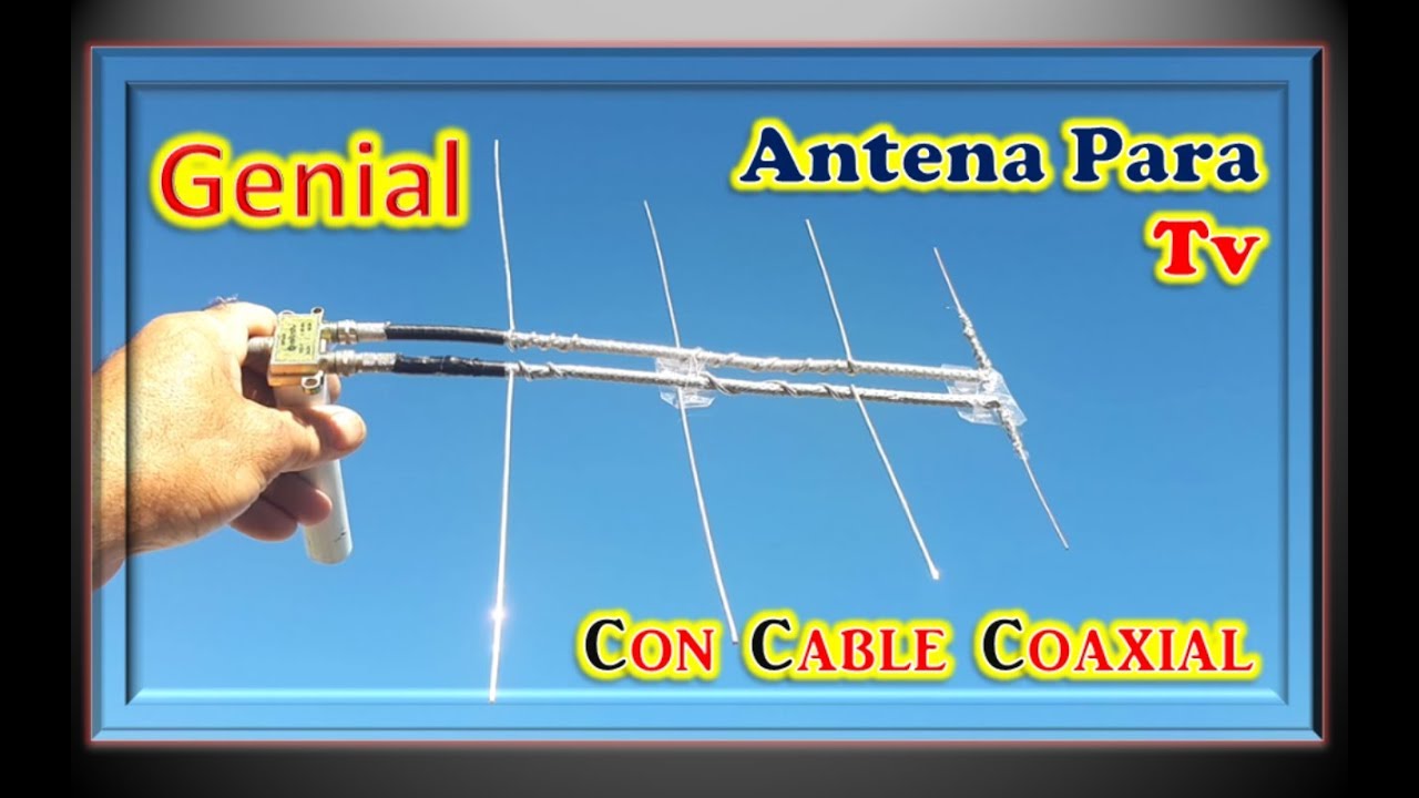 las mejores antenas para tv, CON CABLE COAXIAL