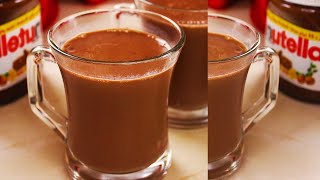 جربوا وصفة الهوت شوكليت ب 3 مكونات فقط | Nutella Hot Chocolate