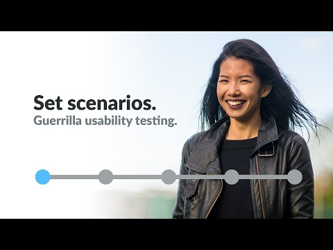 Set scenarios - Guerrilla usability testing, 1 of 5