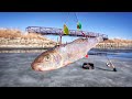 Last Ditch Tip-Ups On ROTTING ICE With MASSIVE BAITS!!! (This Is THE END)