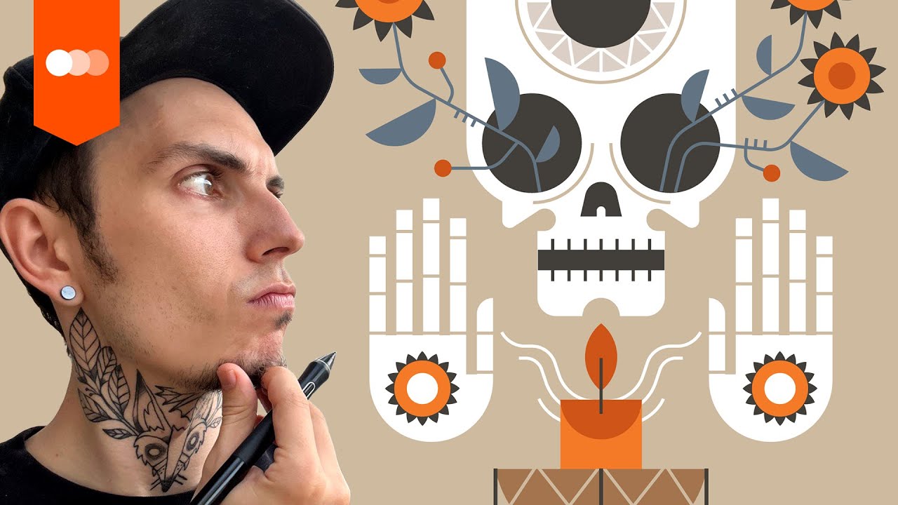 How I draw vector illustrations in 4 steps (Adobe Illustrator)
