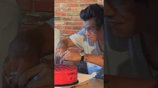 Harry celebrating my birthday by cutting a cake! 😝❤️🎂