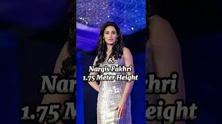 Celebrity Top 10 best height of Bollywood actress in 2023😲😲 #shorts Wealth
