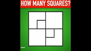 BRAIN TEASER #7 - CAN YOU COUNT HOW MANY SQUARES? | Brain Teasers with Answers Shorts