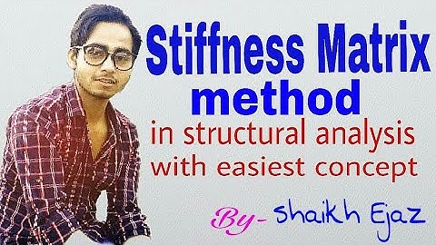 Stiffness matrix method-structural analysis | Matrix method of analysis | Displacement method