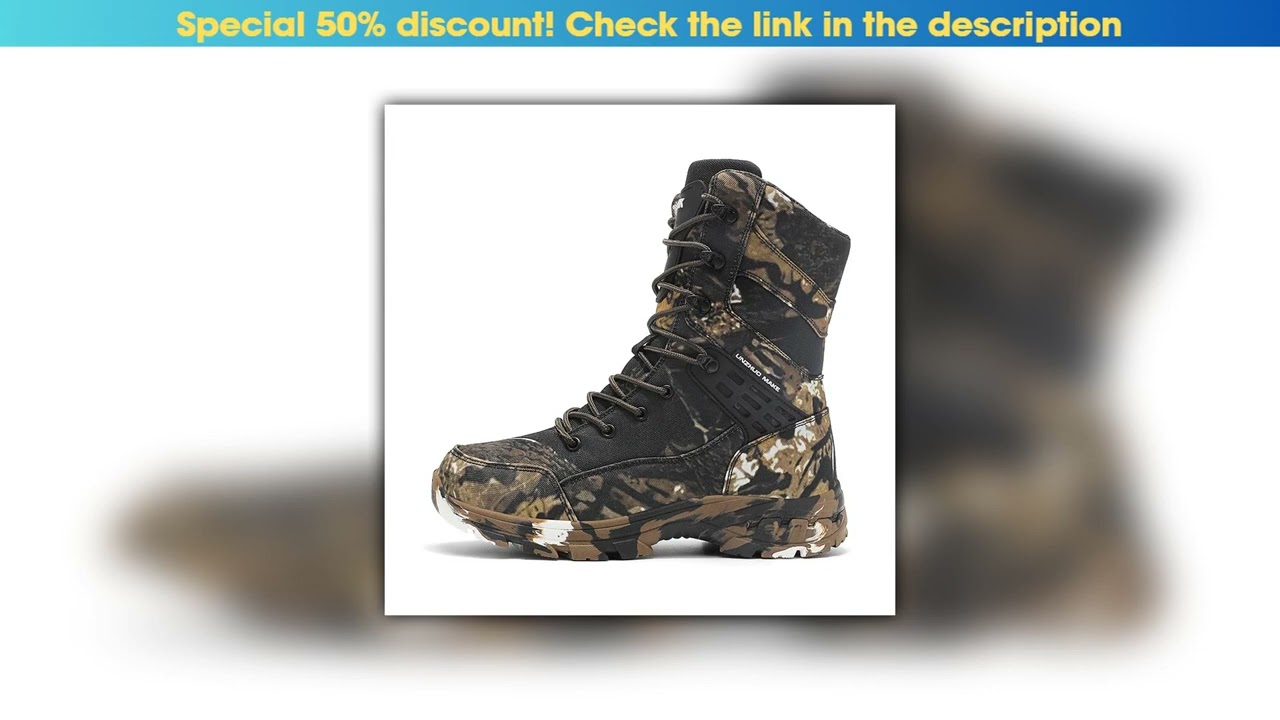 Deal Hiking Shoes Men Boots Wear-resistant  Breathable Casual Sports Shoes Men Ankle Boots Comforta