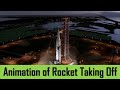 Animation of Rocket Taking Off | Witness the Spectacular Launch