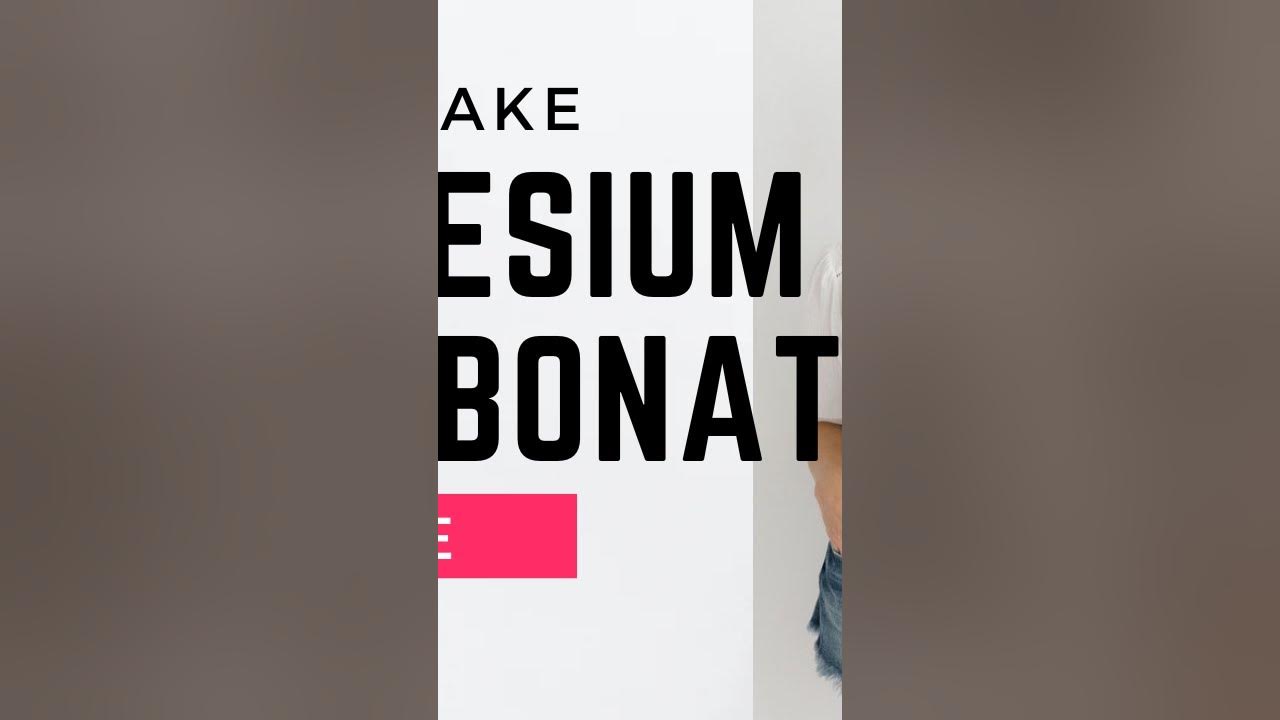 How to make magnesium bicarbonate at home! YouTube